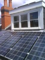 solar pv panels installation on a roof of a domestic house in Yorkshire