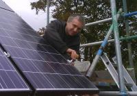 Piet installing solar pv panels
